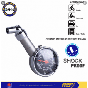 American Tool Tire Pressure Gauge Dial Type 8958299